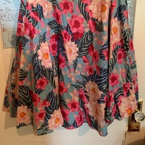 Hellbunny Tropical print circle skirt